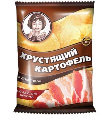 Хрустящий Картофель чипсы "Девочка" 40г*30 Бекон