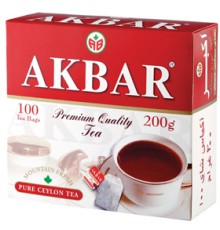 Акбар чай черный 100 пак.с/я*2г*(6) Red&White