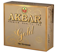 Акбар чай черный 100 пак.с/я*2г*(6) Золотой