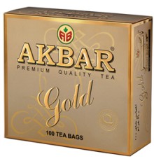 Акбар чай черный 100 пак.с/я*2г*(6) Золотой