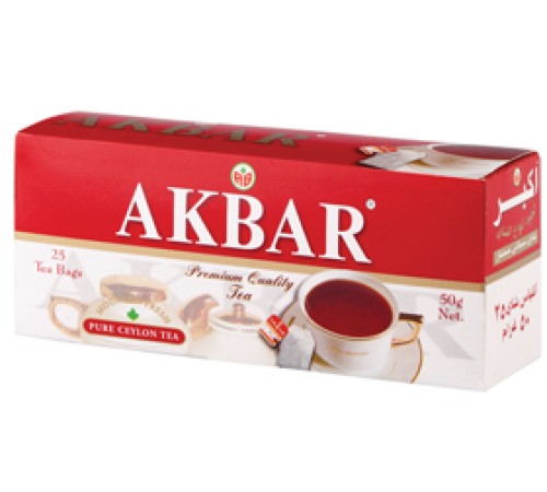 Акбар чай черный 25 пак.с/я*2г*(15) Red&White