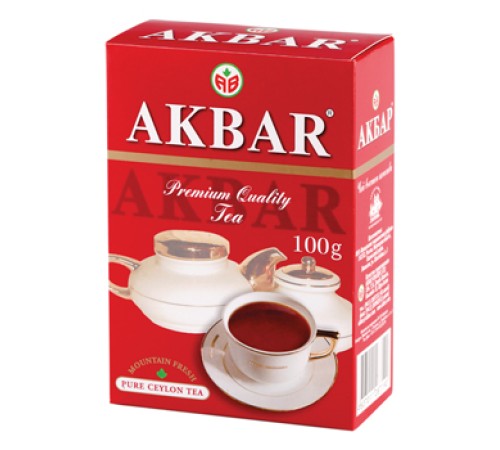 Акбар чай черный  100г*14 Red&White