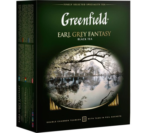 Гринфилд чай 100пак*2г*(9) Эрл Грей черный/бергамот