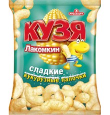 Кузя Лакомкин 140г*12 - палочки сладкие кукурузные