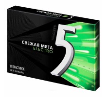 Ригли-Файв"Electro"(свежая мята) 15,6гх15шт*(18бл)