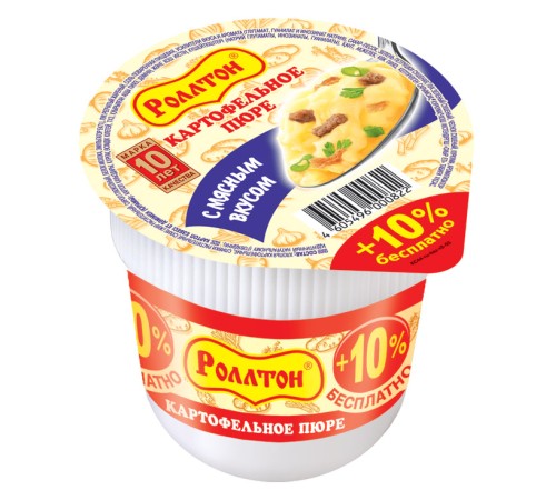 Пюре картоф."Роллтон" 40г*24 Мясной
