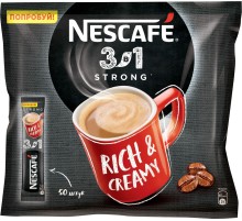 Нескафе 3в1 кофе со сливками 14,5г*20шт х20 Крепкое