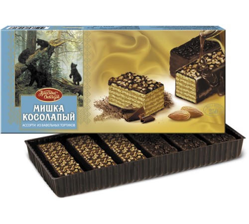 Торт"Красный Октябрь" 220г*6 Мишка Косолапый