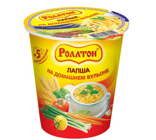 Лапша в стакане"Роллтон"70г*24 Говядина
