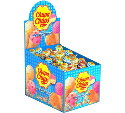 Чупа-Чупс 12гх100*(12бл) Мороженое ассорти
