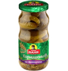 Огурцы Дядя Ваня  460 гр*8 Корнишоны  по-французски