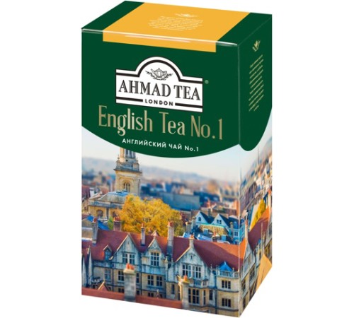 Ахмад чай 100г*12 Английский  №1 /желтая полоса/