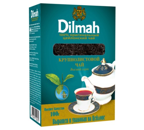 Дилма чай 100г*12 черный крупнолистовой Высший сорт