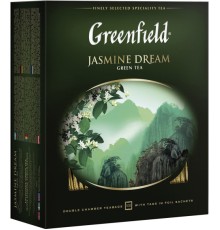Гринфилд чай 100пак*2г*(9) Жасмин Дрим зеленый/жасмин