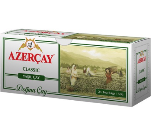 Азерчай  25 пак*2г*(24) Зеленый чай Зеленый Сад