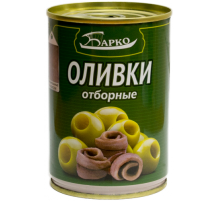 Оливки с анчоусом "Барко" 280г/300мл*12