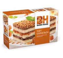Торт бисквитный Baker House 350г*8 Карамельон