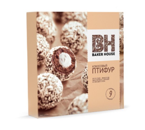 Пирожное"Птифур"Baker House 225г*10 Кокос