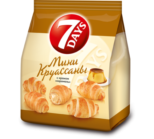 Мини-Круассаны 7-DAYS 265г*10 Карамель