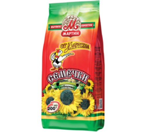 Семечки От Мартина Отборные 200г*32/Красная коробка/