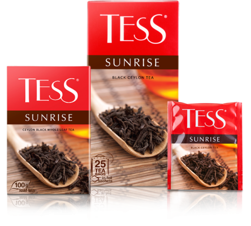 Тесс Чай  25пак.*1,8г*(10) Санрайз чёрный/цейлонский