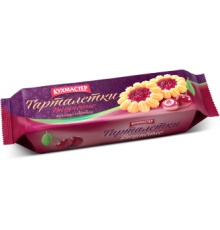 Печенье Кухмастер Тарталетки 240г*12 Вишневые