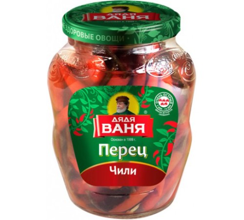 Перец маринованный Чили Дядя Ваня 340г*12