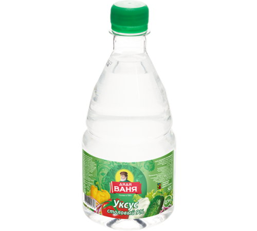 Уксус столовый 9% Дядя Ваня 500гр*10