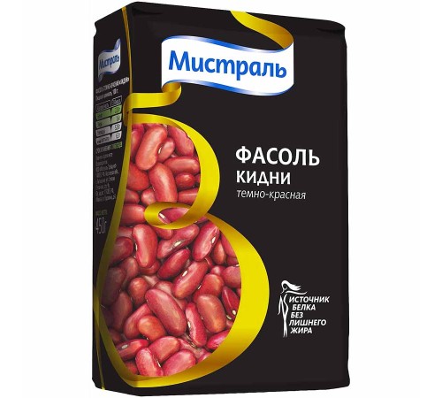 Фасоль"Мистраль" Кидни темно-красная  450г*12