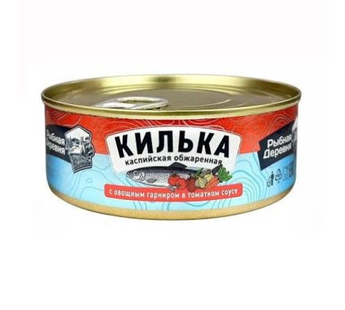 Килька Каспийская нераздел. обжар. в т/с ГОСТ Рыбная деревня 240гр*24 ключ 