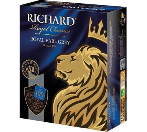 Ричард чай 100пак.*6 Royal Earl Grey