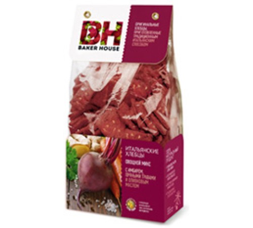 Итальянские хлебцы Baker House Овощной Микс 250г*7