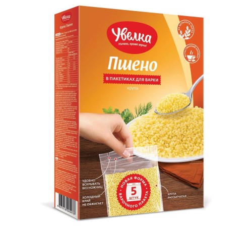 Увелка Пшено шлифованное 80 г*5 (6шт)