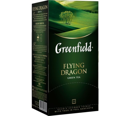 Гринфилд чай 25пак*2г*(10) Флайнг Драгон зеленый/китайский