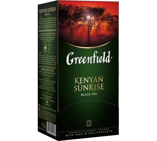 Гринфилд чай 25пак*2г*(10) Кения Санрайз черный/кенийский