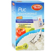 Увелка Рис круглозёрный 80 г*5 (6шт)