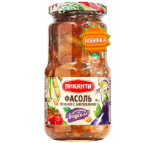 Фасоль печеная с баклажанами ПИКАНТА  470г*6