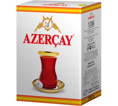 Азерчай 100г*12 Бергамот черн.байховый