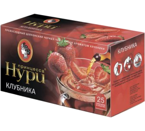 Принцесса  Нури чай 25 пак*1,5 г*(18) Спелая клубника