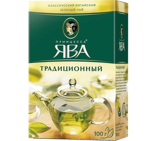Принцесса чай Ява 100 г*15 Зеленый чай крупнолистовой