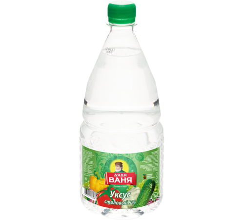 Уксус столовый 9% Дядя Ваня 1л*8
