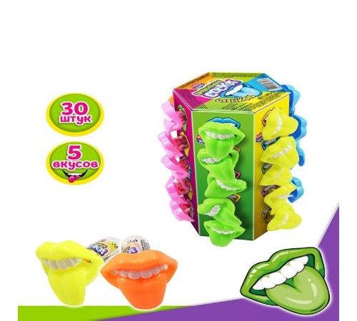 Карамель Канди Клаб  3,5гр*30*(12бл) Прикольная Соска с языком