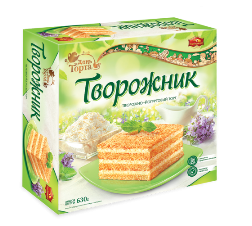 Торт"Черемушки"Творожник  630г*6