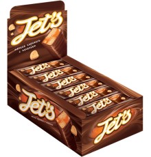 Батончики JET S с печеньем и мягк.карамелью 42г*18шт*(8бл)