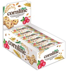Батончики CORNLINE зерновые 30г*18*(8бл) Клюква