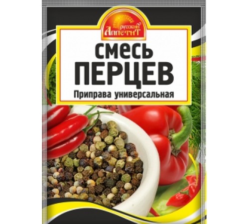 Приправа смесь Перцев "Русский Аппетит" 15гр*35*3бл