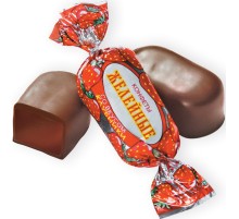 Желейные клубника  КФ"Такф" шок.конфеты 250г*11