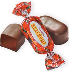 Желейные клубника  КФ"Такф" шок.конфеты 250г*11