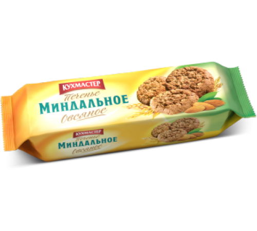 Печенье Кухмастер 270г*12 Миндальное овсяное