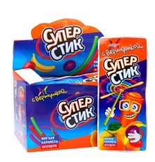 Карамель Канди Клаб Мягкая  5гр*30*(12бл) Супер стик с  вертушкой